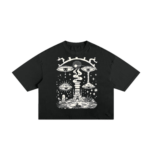 Paradoxical Perspective - Frayed Boxy Tee